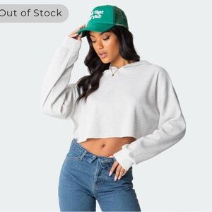 { Edikted sold out Cropped Hoodie }